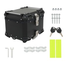 Motorcycle Hard Aluminum Top Case Tail Box 45L Luggage Trunk Backrest Bracket picture