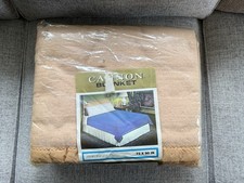 Vtg Ashford Cannon Monticello Blanket 72X90in Acrylic Nylon Satin Trim NEW picture