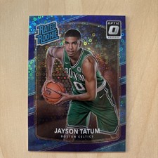 2017-2018 Panini Donruss Optic Jayson Tatum Fast Break Purple /155 - Celtics picture