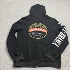 Fernet Branca Hoodie Mens Large Black Full Zip Logo Graphic Milano Sweatshirt picture