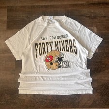 Vintage 90s San Francisco 49ers Champions white T-shirt VK17222 picture