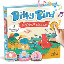 Ditty Bird Dinosaur Book for Toddlers | Realistic Dino Sound Book | Interact... picture