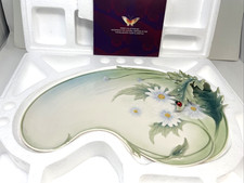 Franz Porcelain: Ladybug Design Sculptured Porcelain Platter FZ00402 picture