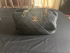 CHANEL Grand Shopping Tote Black Leather picture