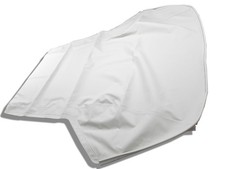Fits 1958-1962 Volkswagen Beetle Convertible Top White Premium Canvas w/ Plastic picture