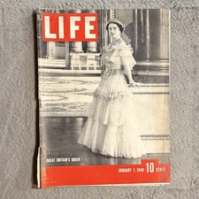 LIFE Magazine January 1 1940 Queen Elizabeth Cecil Beaton Cover WWII England picture