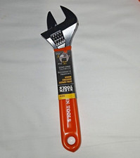 Klein Tools 6078 8 in Steel Adjustable Wrench, Non-Ratcheting Orange Handle picture