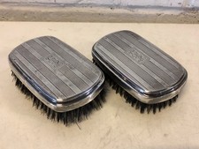 Antique Wallace Sterling Pair of Brushes with Initials picture
