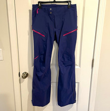 Patagonia Women's Stormstride Snow Pants Blue M Regular Slim Fit Ski Snowboard picture