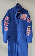 Slipknot Jumpsuit, Halloween Coveralls, Electric Blue With Cinch Bag picture