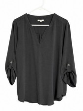 Maurices Black Basic Blouse Size XL picture