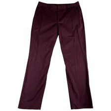 Bonobos Chino Pants Men's 36x32 Business Burgundy Stretch Slim Fit Straight Leg picture
