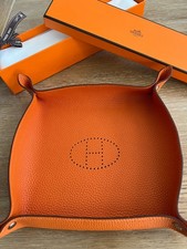 Authentic HERMES Leather Desk Tray picture