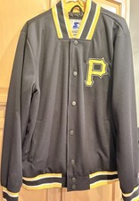 Black/Yellow Pittsburgh Pirates Starter Jacket LS450550 Size L New W/ Tags picture