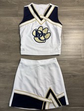 Vtg Cheerleader Skirt Set 2 Piece Youth Sz 14 Douglas County Team Leaders Cheer picture