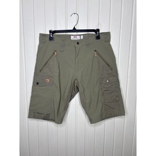 Fjallraven Keb Shorts Mens Khaki Tan G-1000 Hiking Cargo Shorts 48 US 32 picture