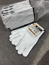 12 Pair Pack, Goat Skin Grain Leather Drivers, work safety gloves (PPE) picture