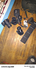 Canon DSLR Rebel T 7 EOS with ALL THE ACCESSORIES Wifi whole Lot w/ Flash picture
