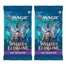 2023 2 x Sealed Pack Magic the Gathering MTG Wilds of Eldraine Set Booster picture