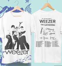 Weezer Band Shirt, Vintage Alternative Rock Tee, Retro Concert 2 sided T-Shirt picture