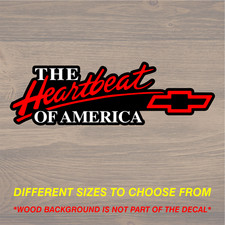 Vinyl Decal Sticker Fits Chevrolet Chevy Heartbeat of America Graphics picture