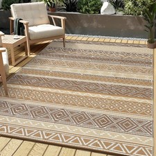 Waterproof Reversible Outdoor Rug Plastic Straw Carpet Camping Mat for RV Beach picture