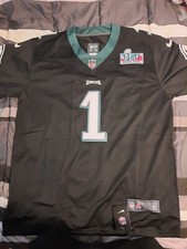 *Opening Day SALE *Jalen Hurts #1 Super Bowl LVII Jersey Green/Black NWT L &XL picture
