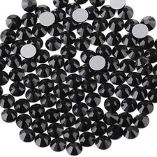 Beadsland Flat Back Crystal Rhinestones,Jet Black, SS16, SS16/1440pcs, Black picture
