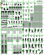 N053 DAVE'S DECALS N SCALE WINDOW SILHOUETTES PEOPLE, CURTAINS, BLINDS FURNITURE picture