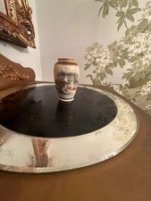 Vintage Japanese Ceramic Mini Vase Hand Painted Landscape Made In Japan picture