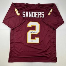 Facsimile Autographed Deion Sanders Florida State Maroon Jersey Men's XL picture