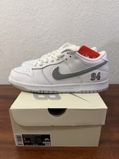 2025 Nike SB Dunk Low Supreme 94 White Metallic Silver HQ8487-100 Size 9 Men NEW picture