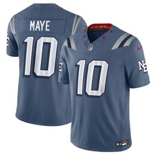 Mens New England Patriots #10 Drake Maye Rivalries “ NOR’EASTER” Jersey Size: XL picture