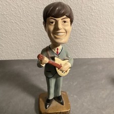 Vintage Paul McCartney Beatles Car Mascots Bobblehead Nodder Original 8” picture