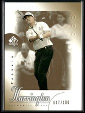 Padraig Harrington 2001 SP Authentic Stars Gold RC /100 #83 picture