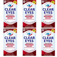 Clear Eyes, Maximum Redness Relief Eye drops Pack 6 picture