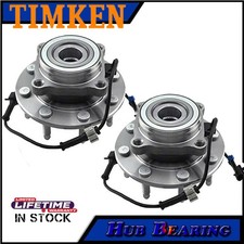 4WD TIMKEN Front Wheel Bearing & Hubs for Chevy Tahoe Silverado GMC Sierra 1500 picture