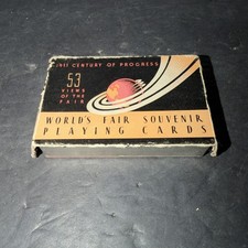 1933 Chicago Century of Progress Playing Cards Deck w Box World’s Fair picture