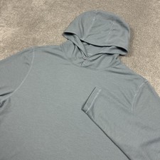 Johnnie O Brinson Dri-Release Waffle Hoodie Mens Size Small Gray Thermal Base picture