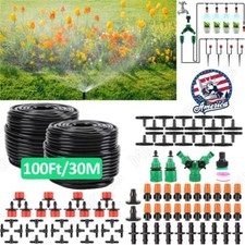 149PC Drip Irrigation System Garden Plant Self Watering Micro Hose Sprinkler Kit picture