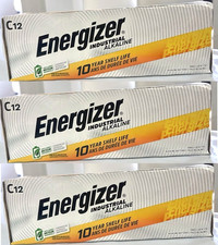 3x Energizer EN93 Industrial Alkaline Batteries, C12 Batteries/Box, EXP. 12/2035 picture