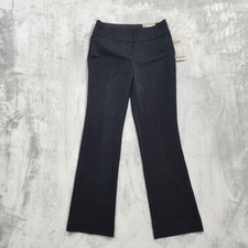 NEW Maurices Pants Womens 5/6 Black SMART Bootcut Relaxed Stretch Office Career picture