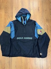 Vintage CFL Sacramento Gold Miners Starter Jacket Size XL Puffer Jacket 90s picture