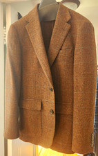 J.Crew Crosby Classic Fit Blazer in English Merino Wool 36R Brown Multi Check picture