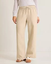 Tommy Bahama Women'sTwo Palms High-Rise Linen Easy Pants, Black picture