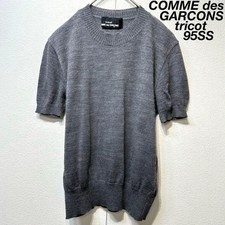 95SS tricot Comme des Garcons Wool Unique Design Short Sleeve Knit Top picture