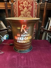 Rare 1930s Parke Davis Pharmacy 4 Color Motion Display Lamp Apothecary Working. picture