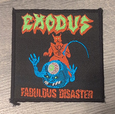 Exodus Fabulous Disaster VINTAGE Patch Deadstock picture
