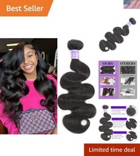 16A Brazilian Virgin Body Wave Hair Bundles - 100% Unprocessed Natural Black picture