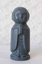 Authentic Japanese Iwachu Nambu Cast Iron Jizo Bosatsu Paperweight Figurine picture